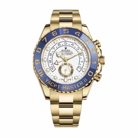 2024 Never Worn Rolex Yachtmaster II 44mm - Ref: 116688-0002 - White Dial, 18K Yellow Gold Oyster Bracelet Men's Watch