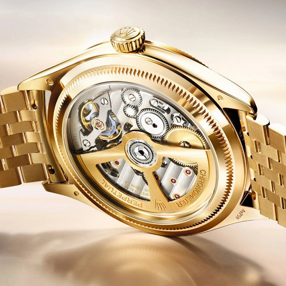 2025 Model Rolex Perpetual 1908 39 mm - Ref: 52508-0008 - White Dial, 18k Yellow Gold Settimo Bracelet Watch
