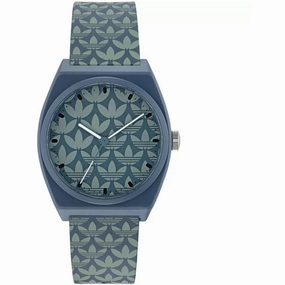 Adidas Men's Watch - Originals Blue Resin Case Silicone Rubber Strap | AOST23053