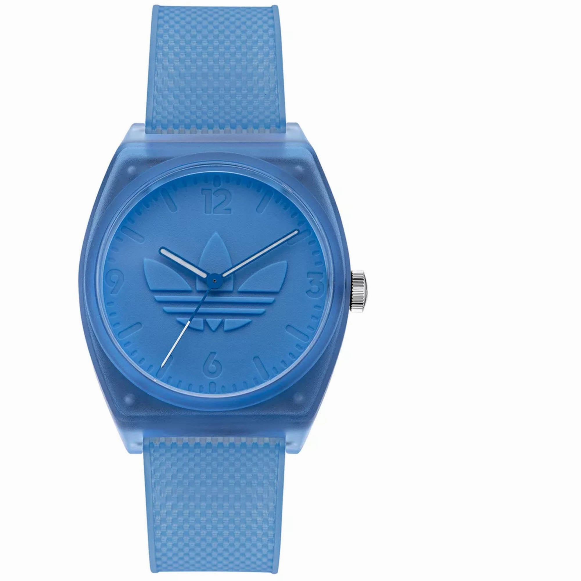 Adidas Men's Watch - Originals Quartz Resin Case Blue Dial Rubber Strap | AOST22031