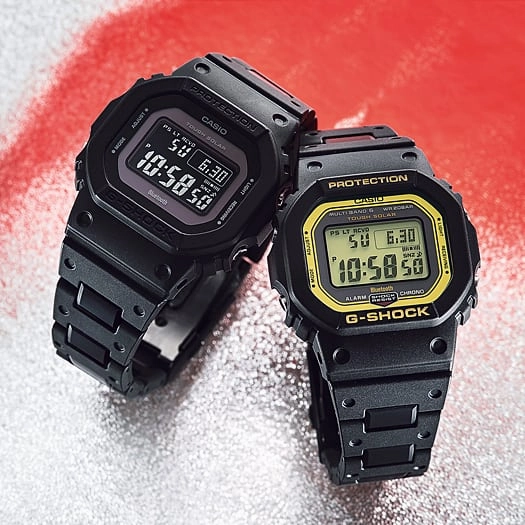 Advanced G-Shock 5600 Men's Watch with Bluetooth Connectivity and Tough Solar Power GWB5600BC-1B