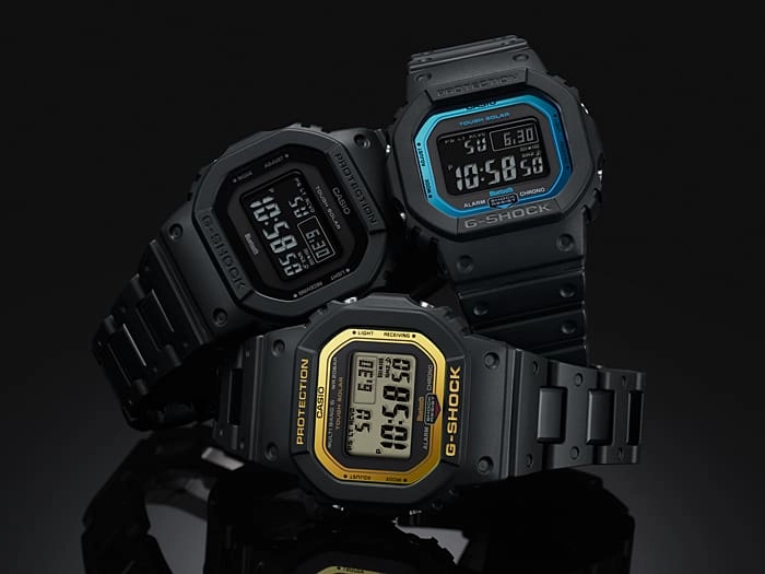Advanced G-Shock 5600 Men's Watch with Bluetooth Connectivity and Tough Solar Power GWB5600BC-1B
