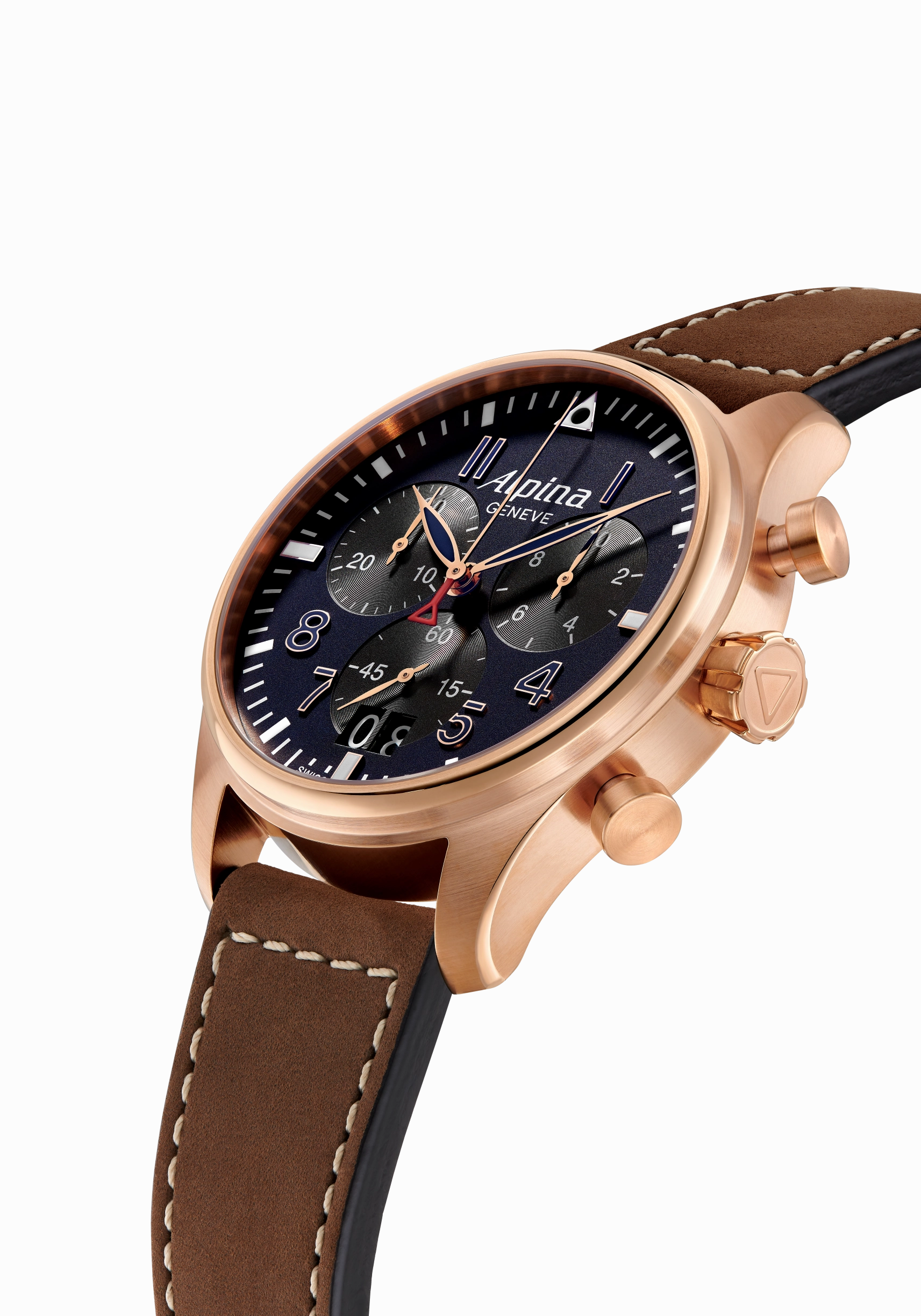 Alpina Startimer Pilot Chronograph Watch AL-372NB4S4