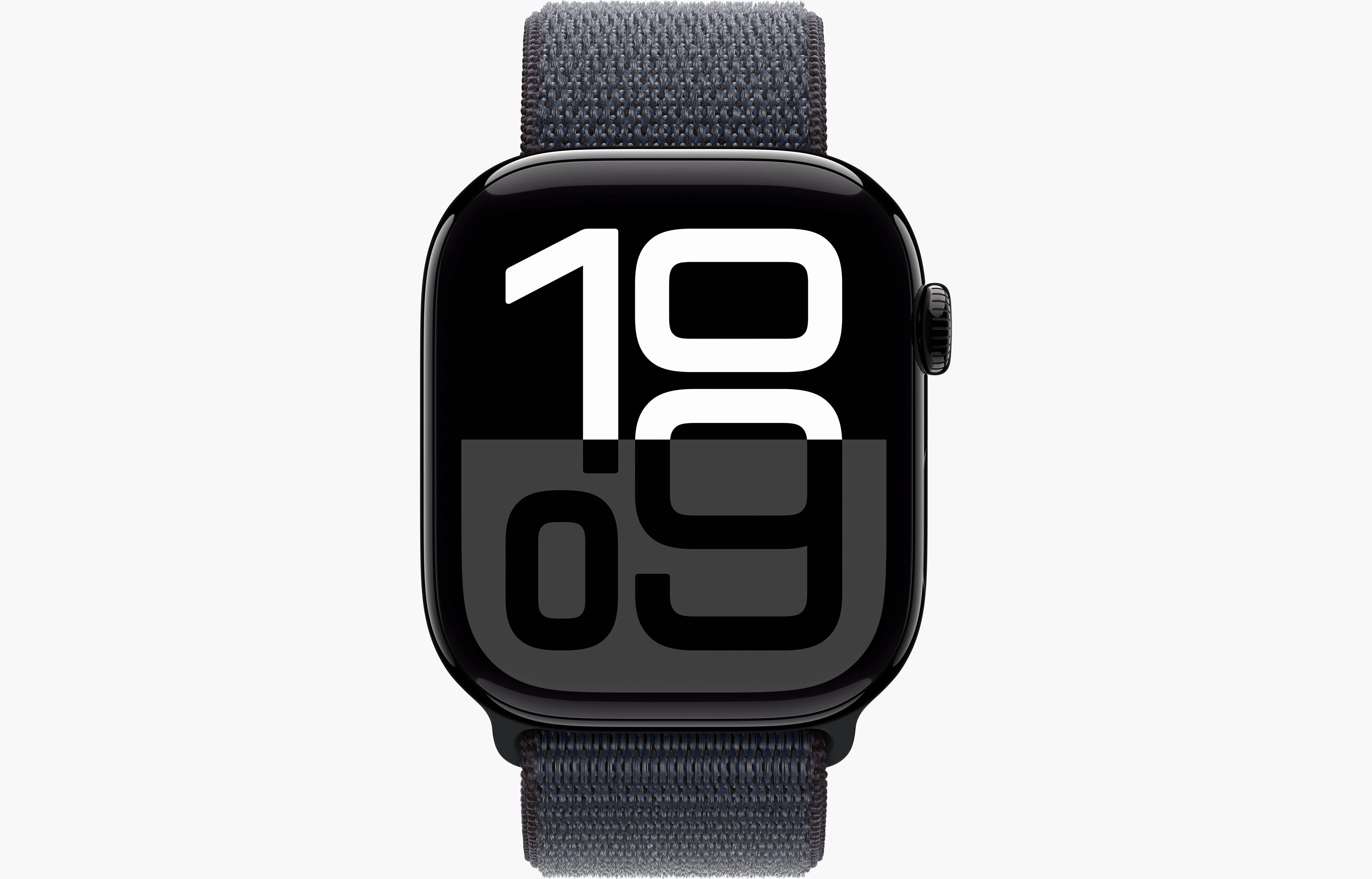 Apple Watch Series 10 GPS 46Mm Jet Black Aluminium Case, Ink Sport Loop