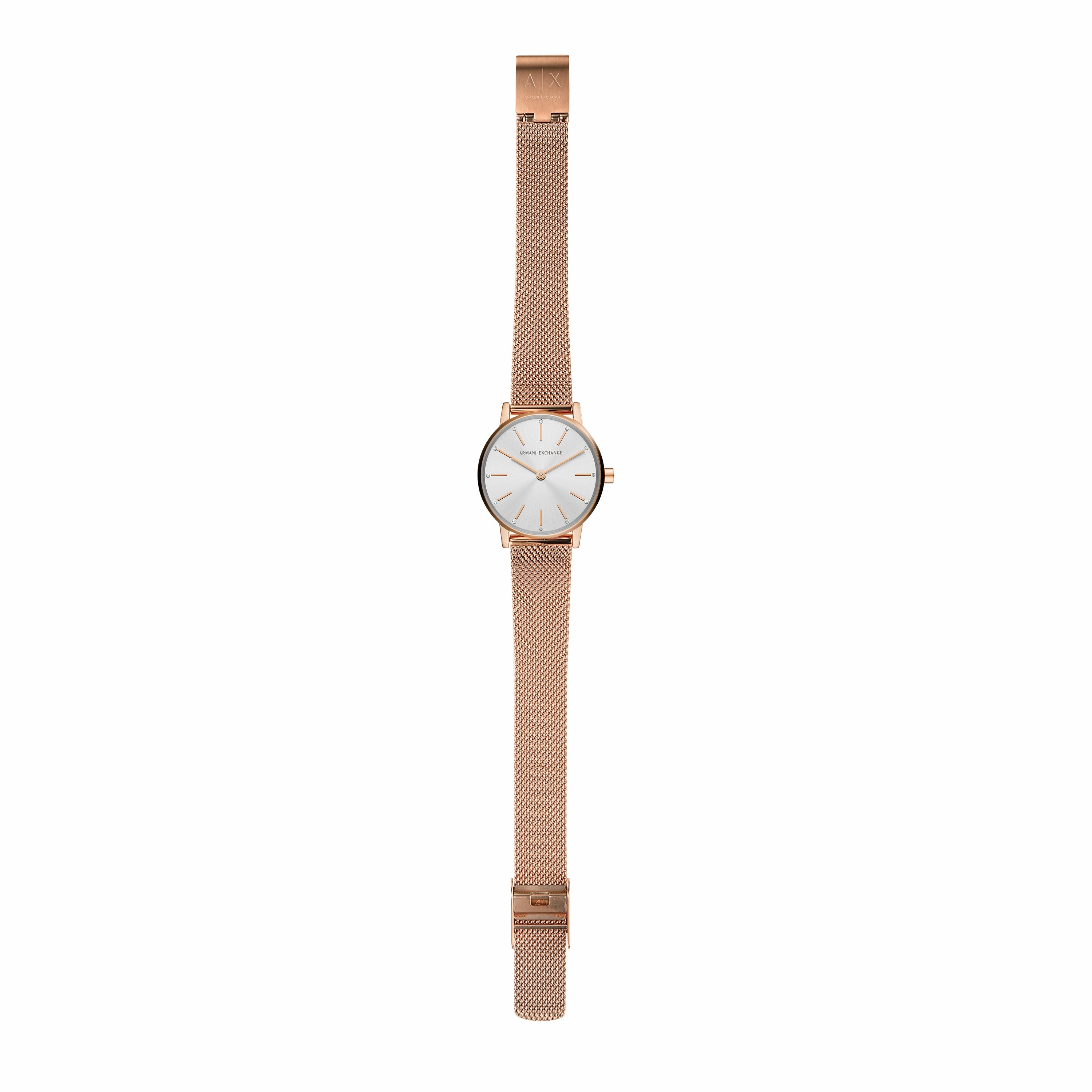 Armani Rose Gold Luxury Watch with Stainless Steel Band AX7121