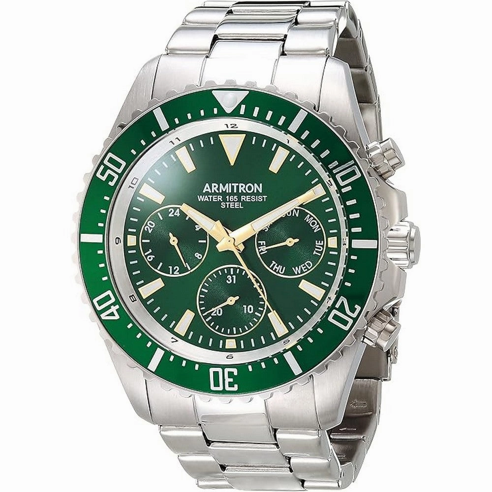 Armitron Men's Multi-Function Bracelet Watch 20/5351GNSV