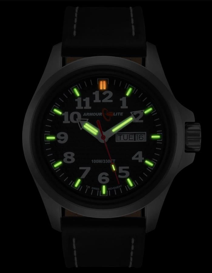 ArmourLite Officer Field Series - Black Dial - Stainless Steel Case - Strap