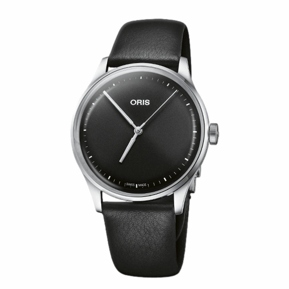Artelier S 38mm - Black on Leather Strap