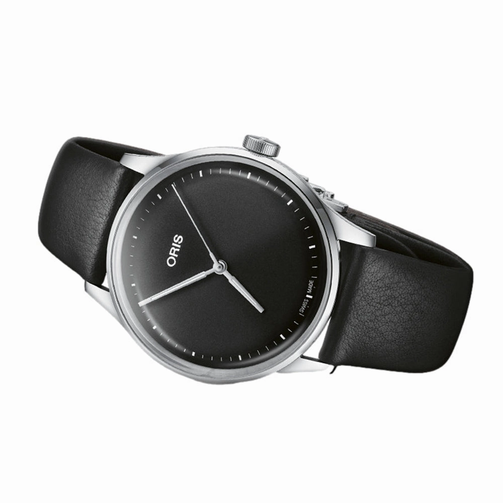 Artelier S 38mm - Black on Leather Strap