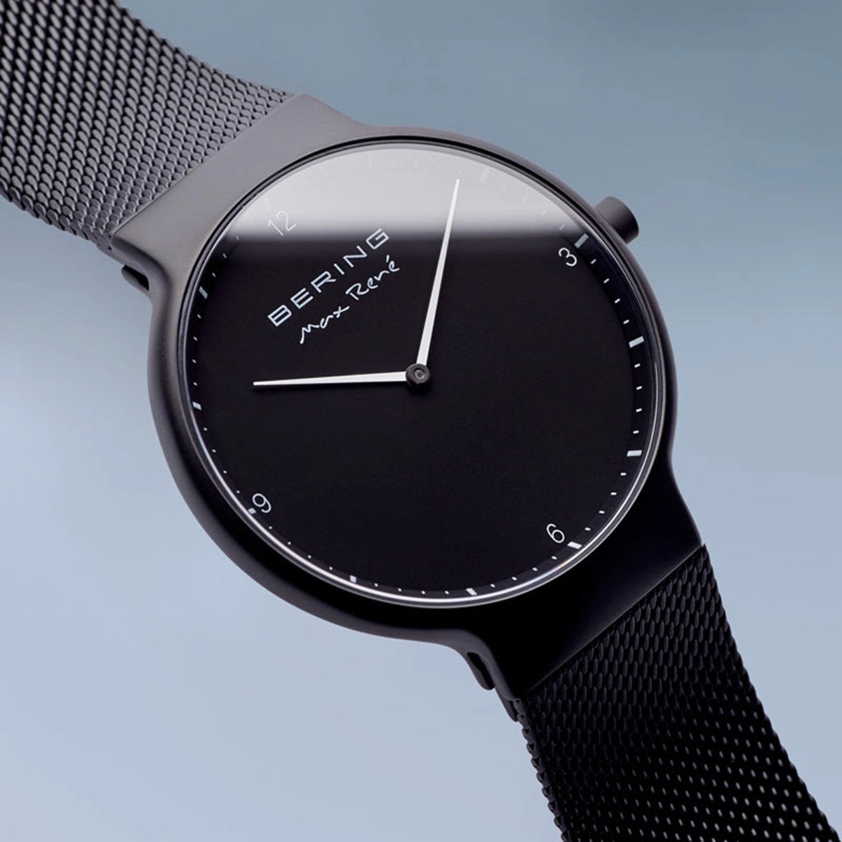 Bering Max Ren Matt Black Mesh Watch