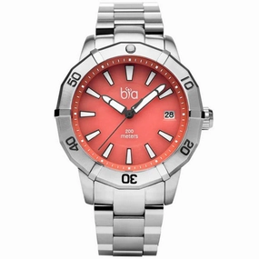 Bia Women's Watch - Rosie Rotating Bezel Pink Dial Stainless Steel Bracelet | B2009