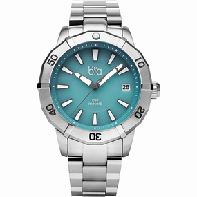 Bia Women's Watch - Rosie Rotating Bezel Tiffany Green Dial Silver Bracelet | B2005