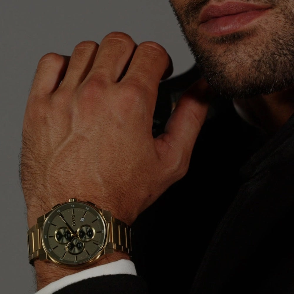 Boss Watches Peak 2.0 Gold Plated Mens Watch 1514190