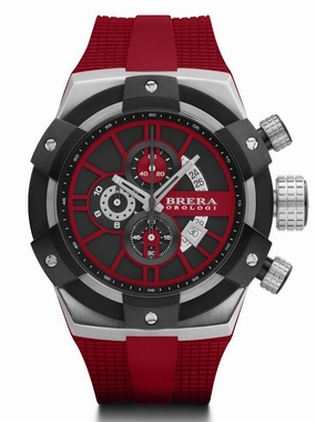 Brera Orologi SUPERSPORTIVO Men's Italian Red 48mm Watch BRSSC4915