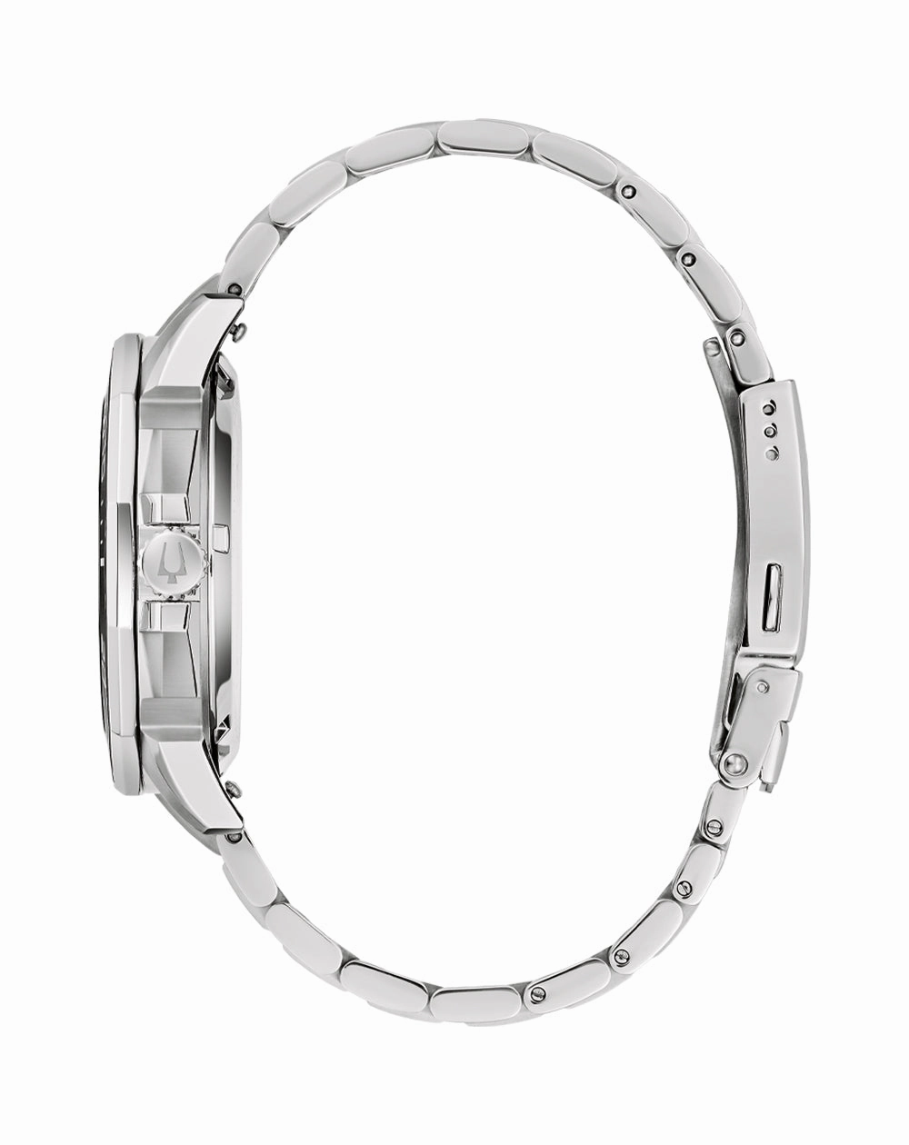 Bulova Marine Star Precisionist Luxury Watch Black Dial Stainless Steel with Sapphire Crystal and 200m Water Resistance 96B434