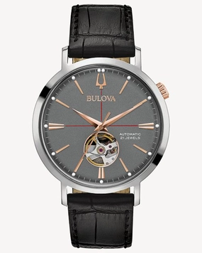 BULOVA Mens Automatic Aerojet Classic 98A187