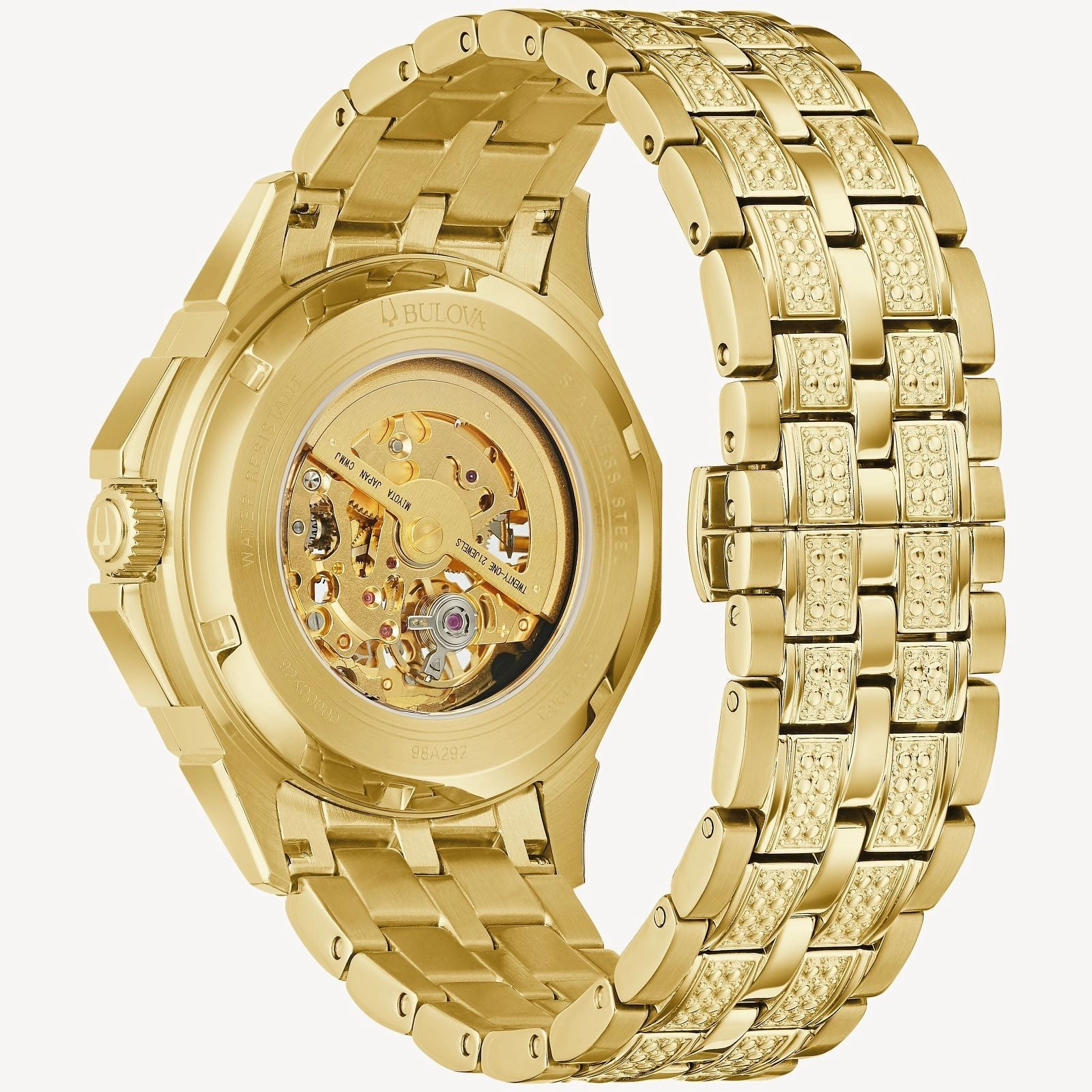 BULOVA Mens Automatic Octava Dress/Classic Crystal 98A292