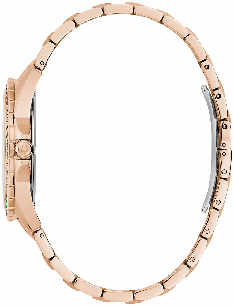 BULOVA Mens Quartz Phantom Dress/Classic Crystal 97A180