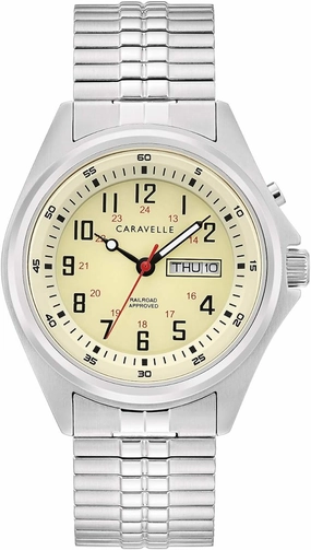 BULOVA Mens Quartz with Light Up Traditional Classic 43C124
