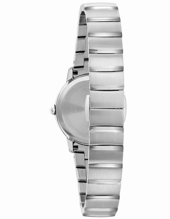Bulova Womens Diamond Watch - Stainless - Bracelet - Black MOP Dial - 30m