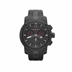 Burberry BU9802 Black PVD stainless steel case rubber strap Quartz men's watch