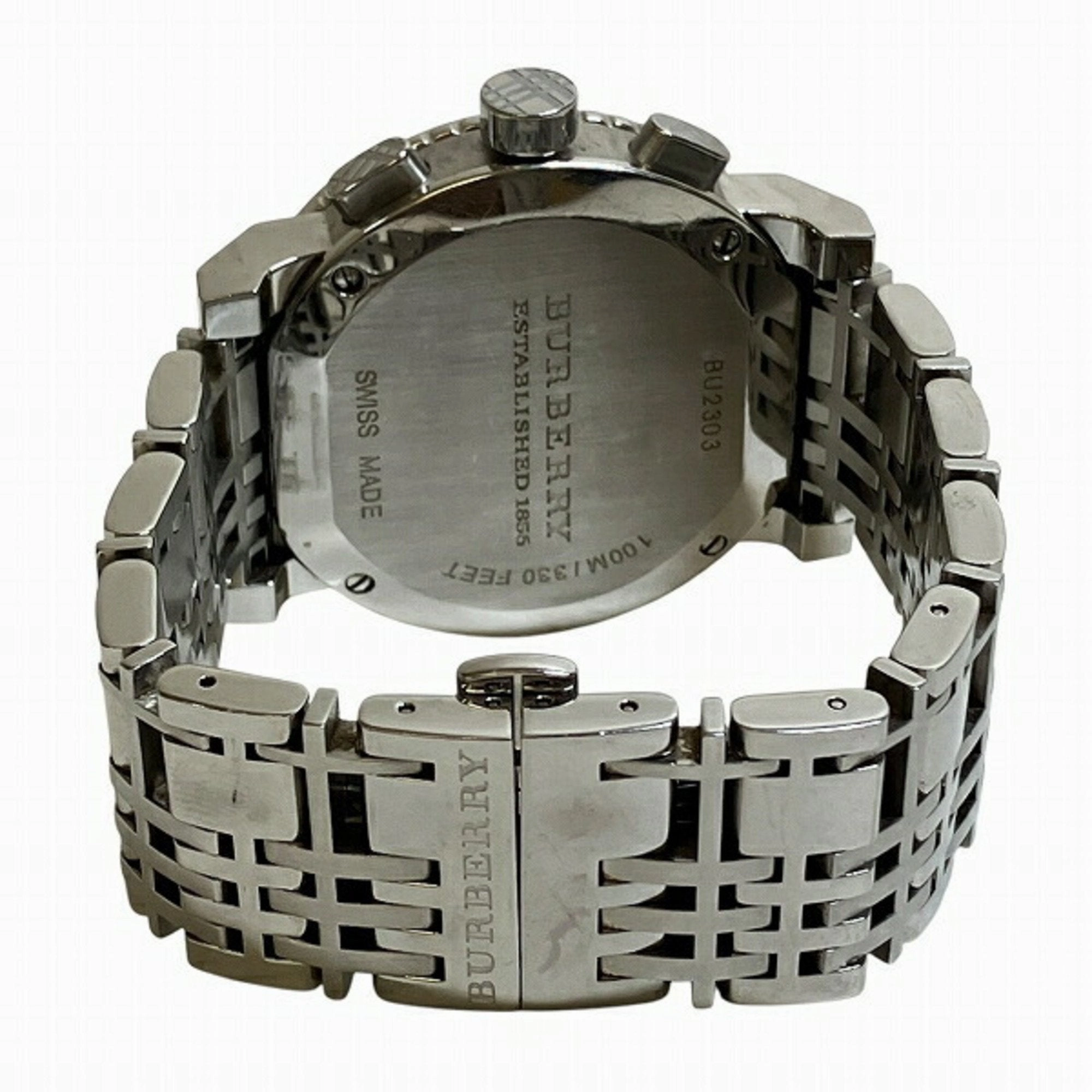 Burberry Stainless Steel Wristwatch (Pre-Owned)
