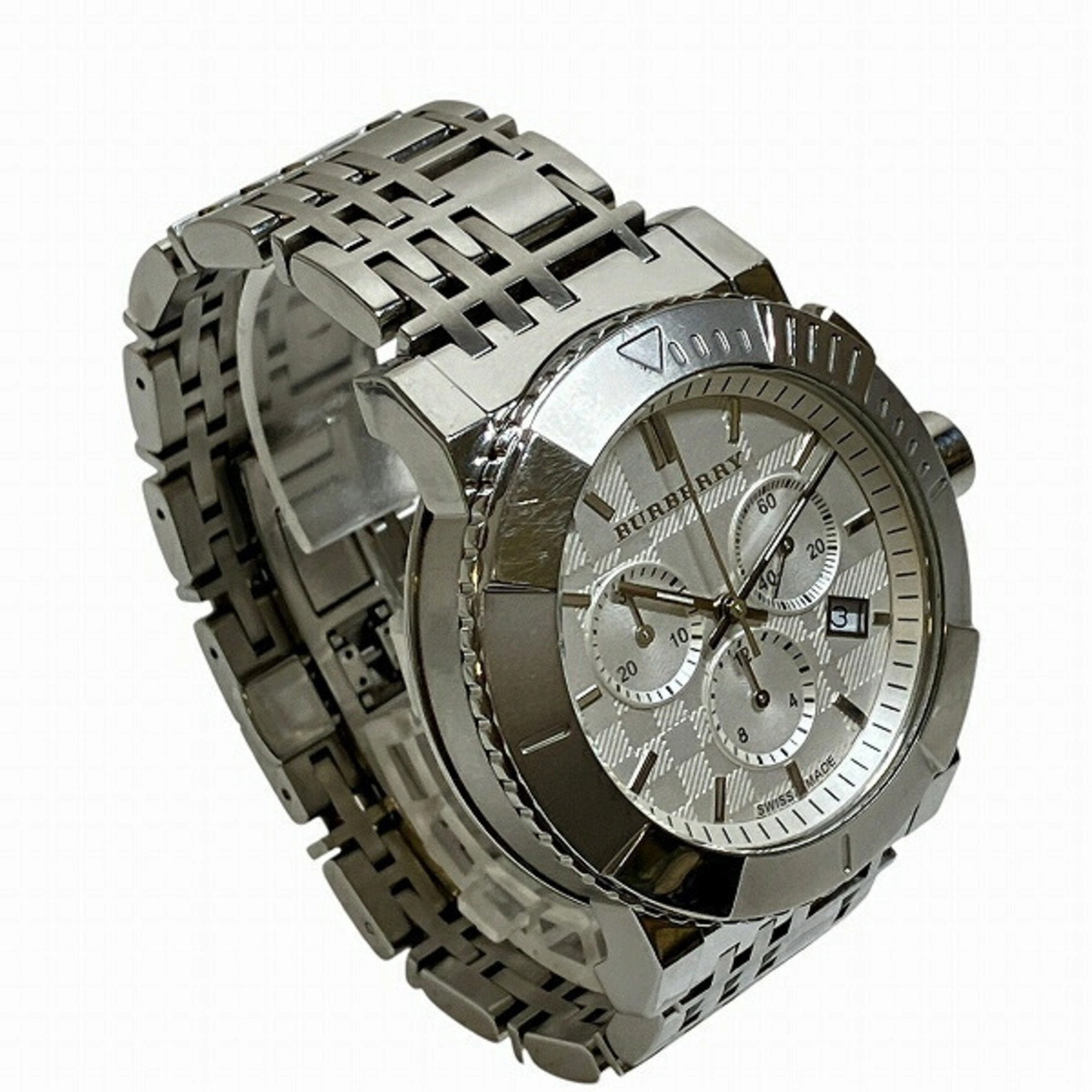 Burberry Stainless Steel Wristwatch (Pre-Owned)