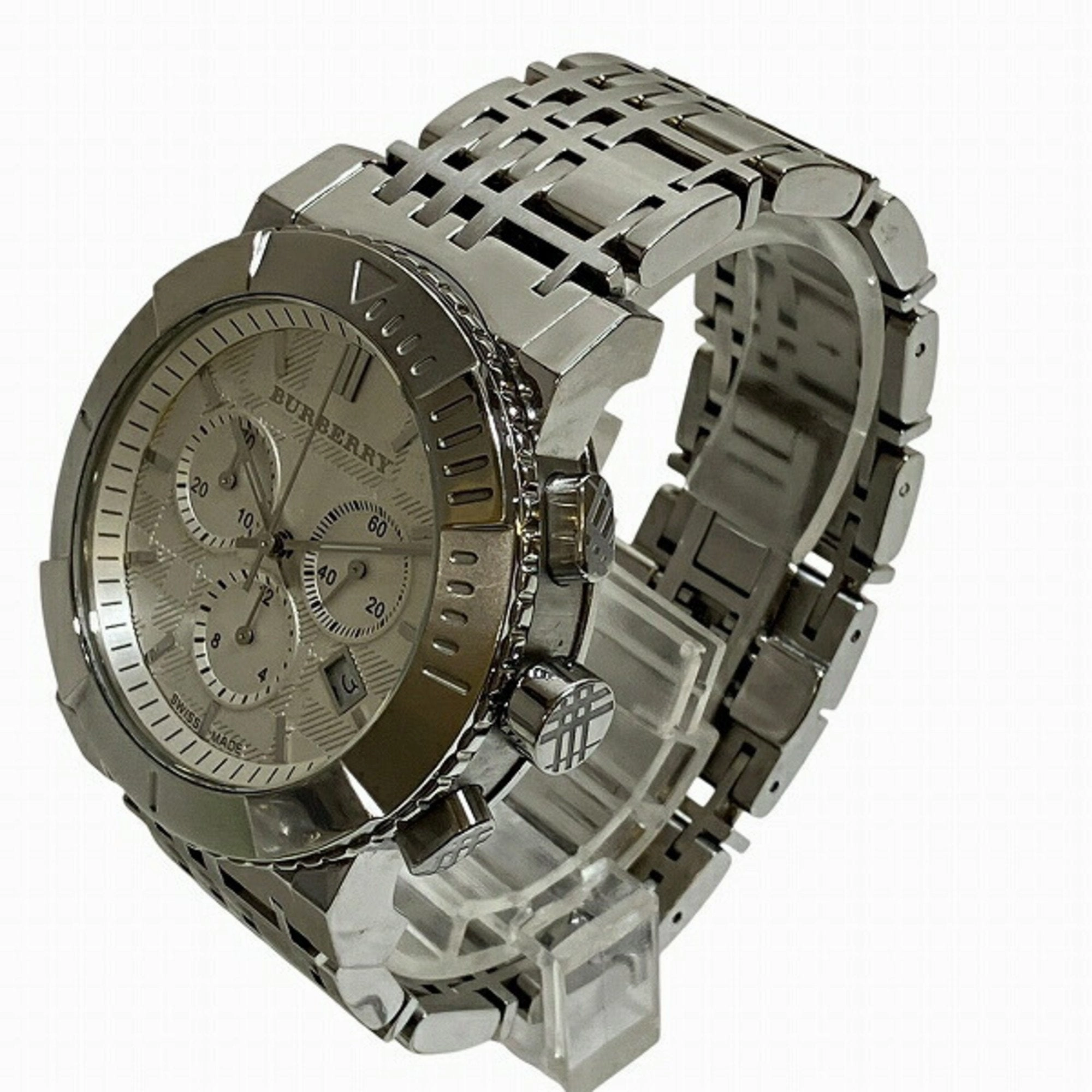 Burberry Stainless Steel Wristwatch (Pre-Owned)