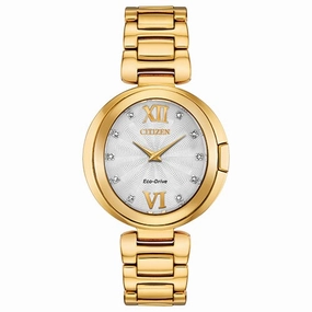 Capella Diamond Silver Dial Ladies Watch