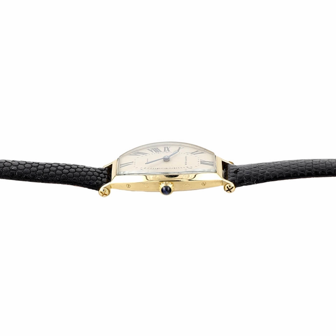 Cartier Tonneau Paris Collection Priv18k Ladies Vintage Watch, 1986