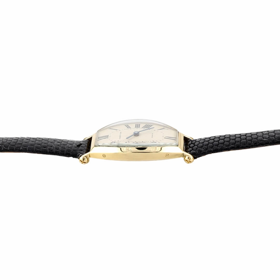 Cartier Tonneau Paris Collection Priv18k Ladies Vintage Watch, 1986