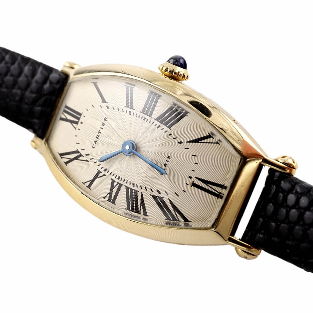 Cartier Tonneau Paris Collection Priv18k Ladies Vintage Watch, 1986