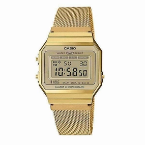 Casio A700WMG-9A Gold Stainless Mesh for Men and Women