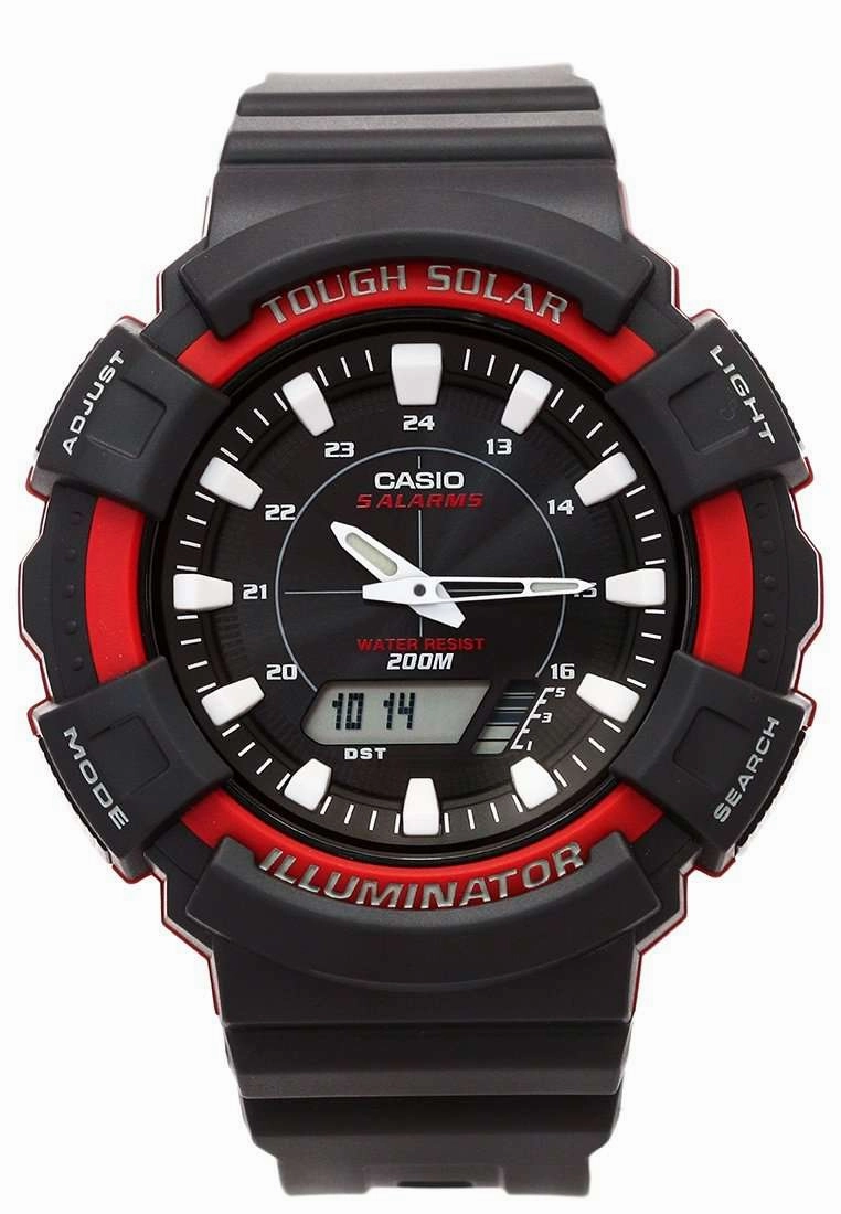 Casio AD-S800WH-4A Black Resin Watch for Men