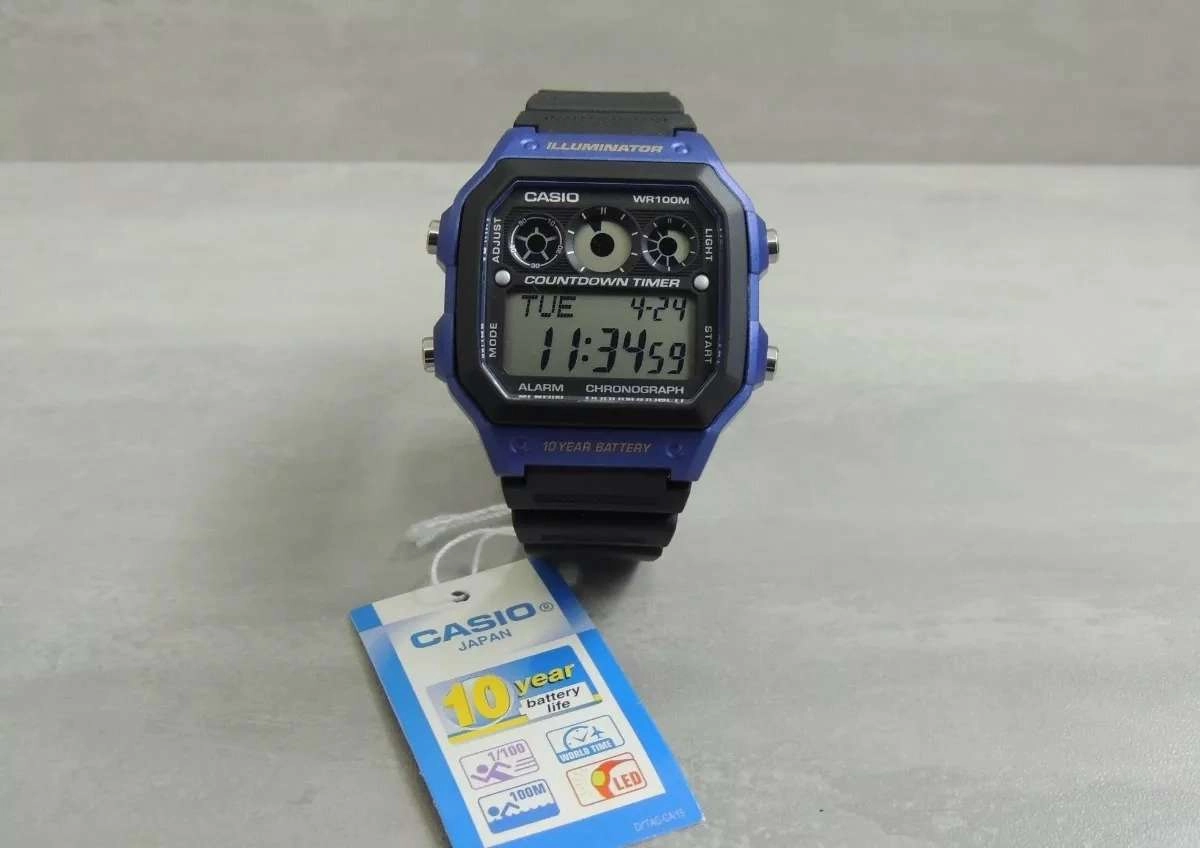 Casio AE-1300WH-2A Black Resin Strap Watch for Men