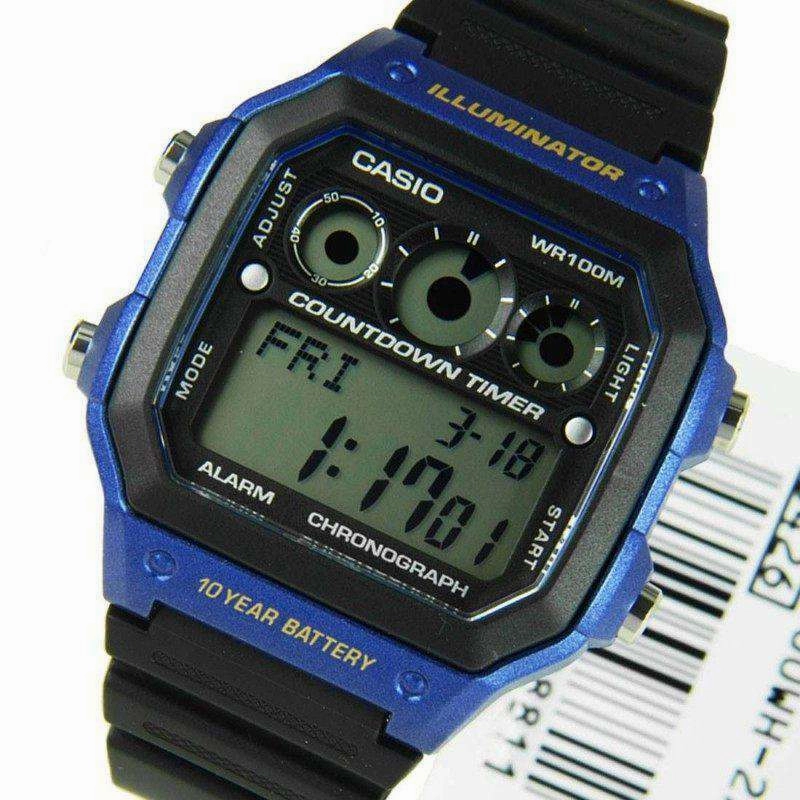 Casio AE-1300WH-2A Black Resin Strap Watch for Men