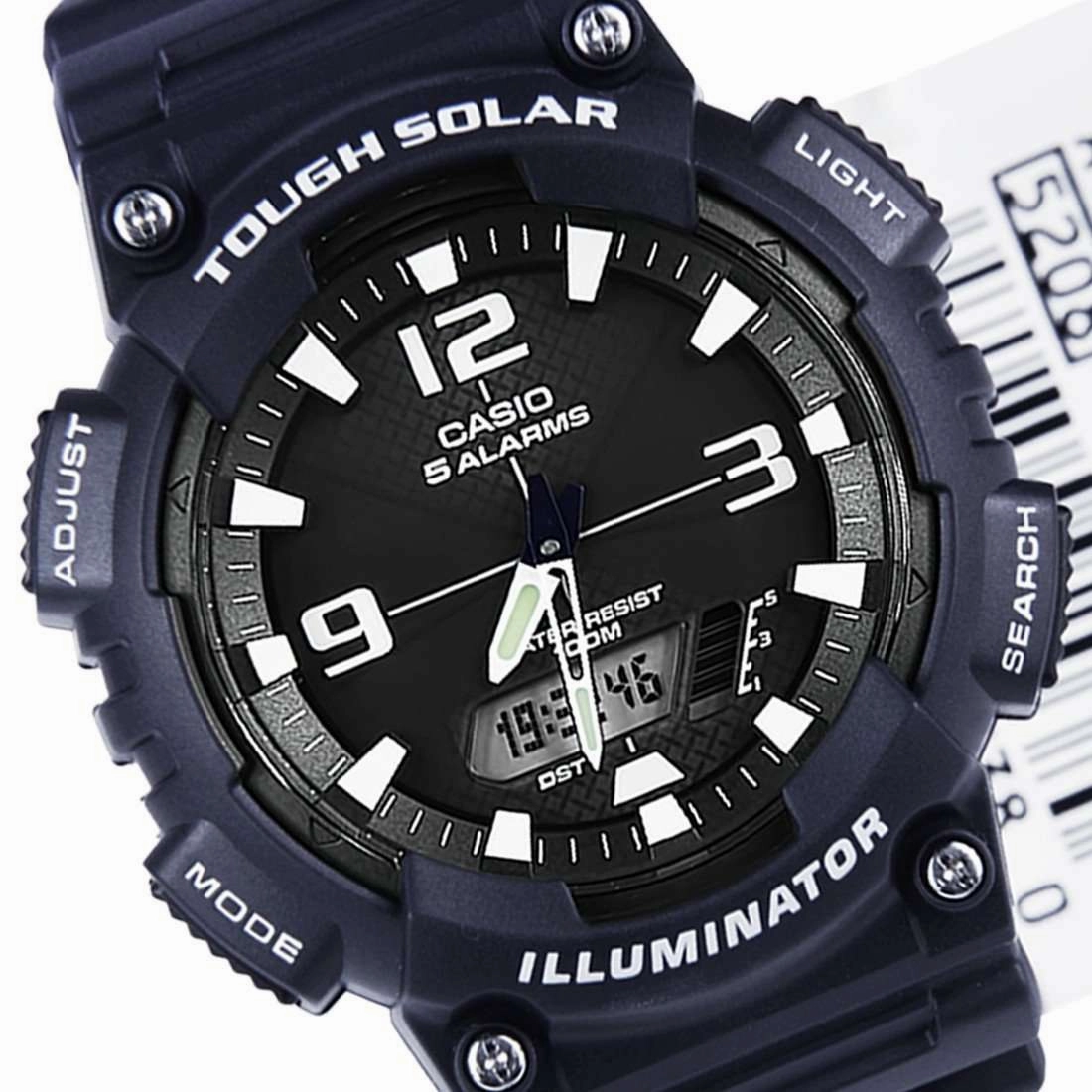 Casio AQ-S810W-2A2 Navy Blue Solar Powered Watch for Men