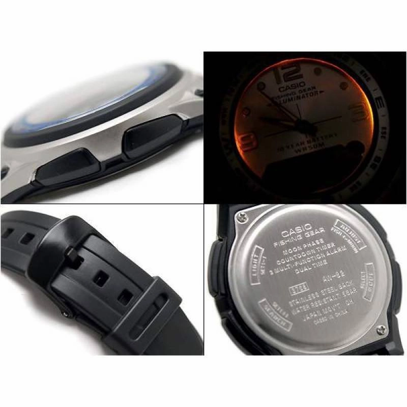 Casio AW-82-7AVDF Black/Silver Resin Strap Watch for Men