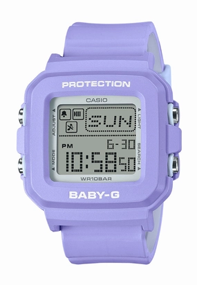 Casio Baby-g   PLUS Series BGD-10K-6DR Digital Rubber Strap Watch for Women