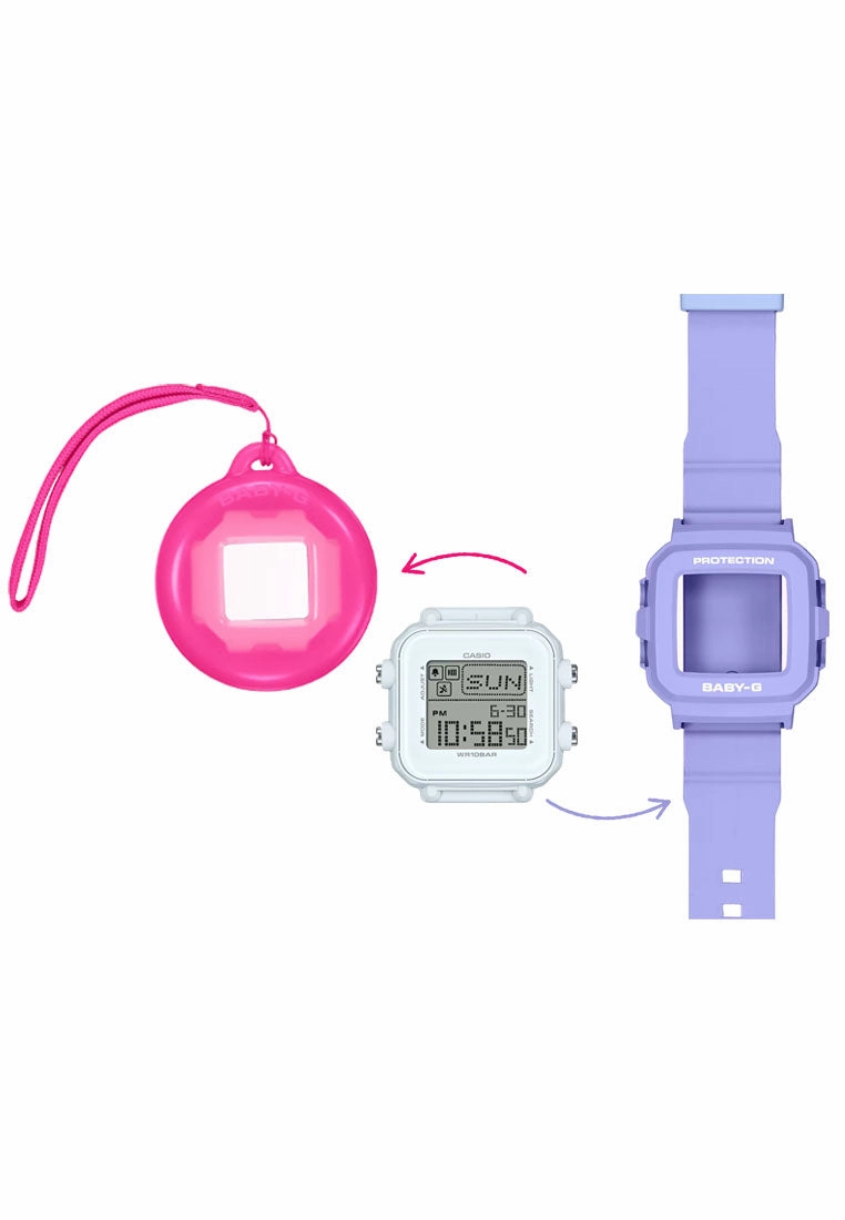 Casio Baby-g   PLUS Series BGD-10K-6DR Digital Rubber Strap Watch for Women