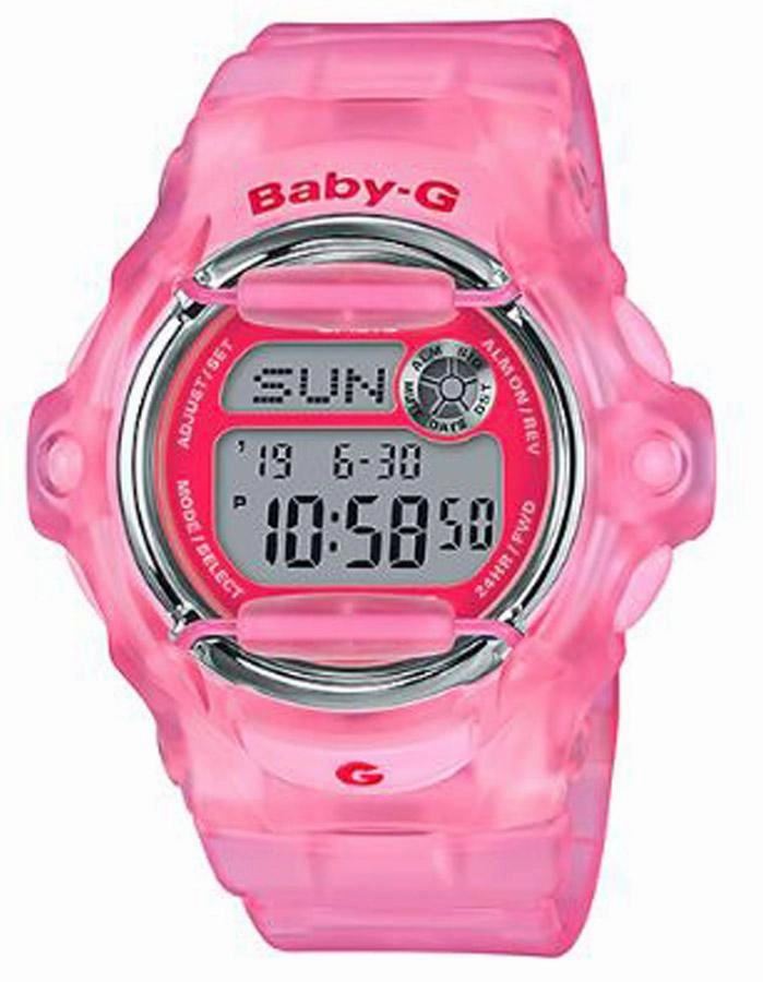 Casio Baby-G &quot;Neo Retro&quot; Series - Translucent Pink - Digital - 200M