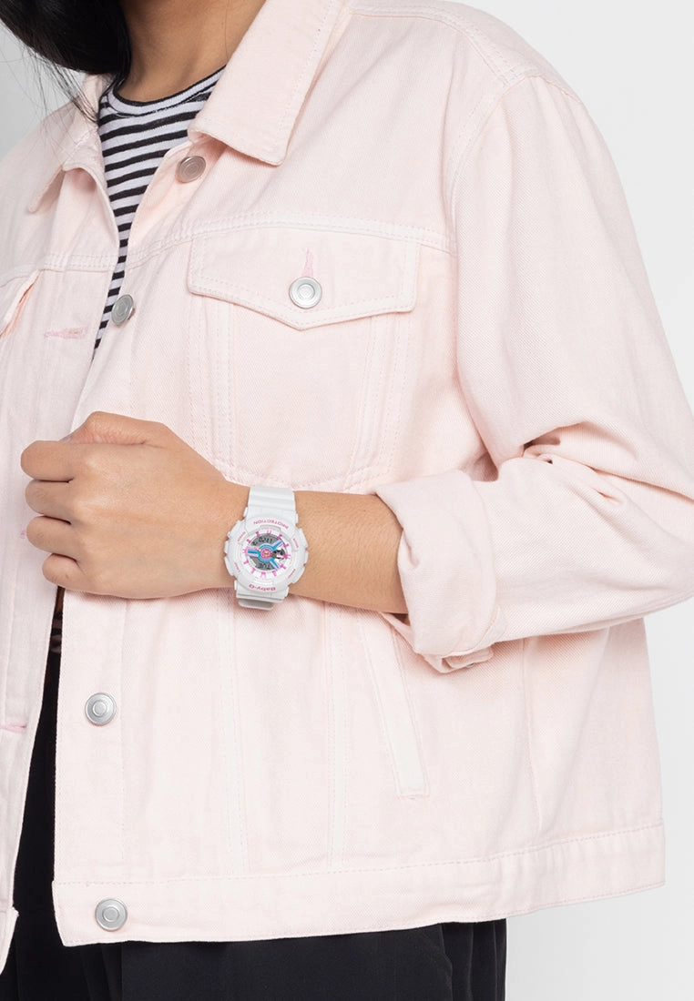Casio Baby-g BA-110NR-8A Digital Analog Rubber Strap Watch For Women