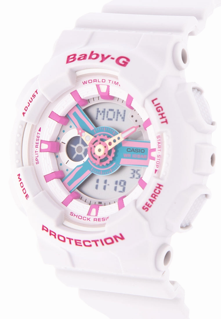 Casio Baby-g BA-110NR-8A Digital Analog Rubber Strap Watch For Women