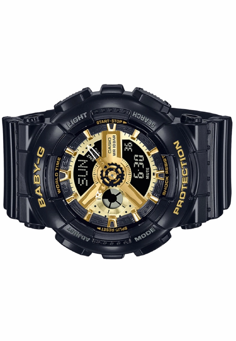 Casio Baby-g BA-110X-1A Digital Analog Rubber Strap Watch For Women