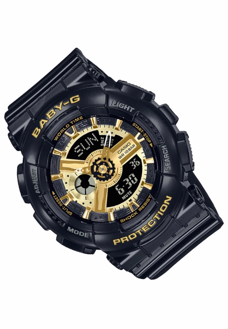 Casio Baby-g BA-110X-1A Digital Analog Rubber Strap Watch For Women