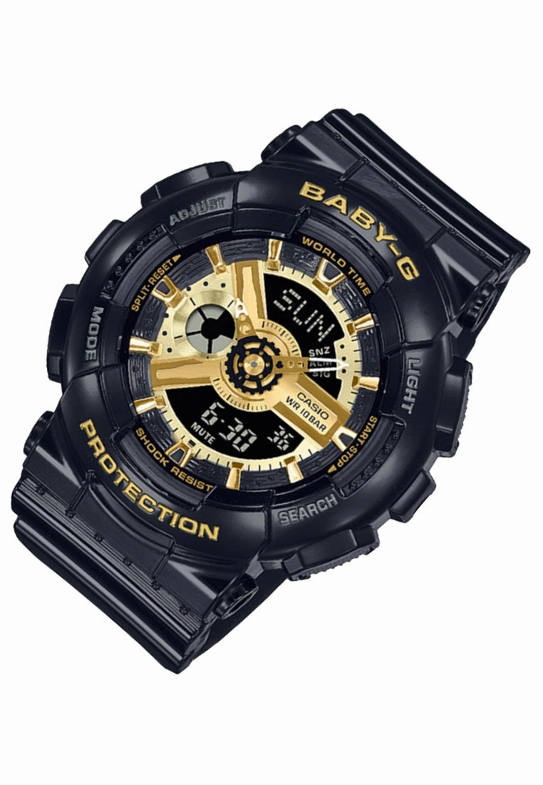 Casio Baby-g BA-110X-1A Digital Analog Rubber Strap Watch For Women