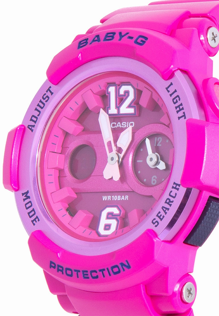 Casio Baby-g BGA-210-4B2DR Digital Analog Rubber Strap Watch For Women