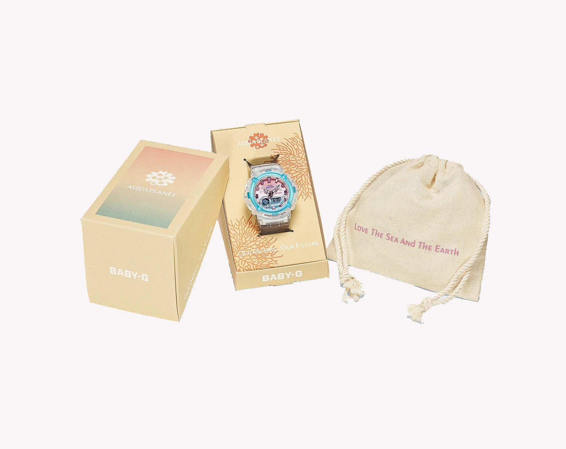 Casio Baby-g BGA-280AP-7A Digital Analog Rubber Strap Watch For Women