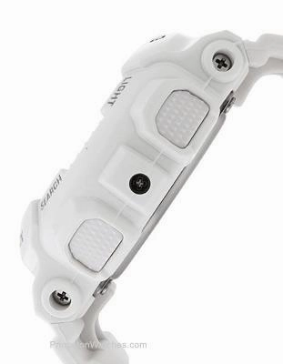 Casio Baby-G Ladies White & Rose Gold-Tone Analog-Digital - Resin Case & Strap