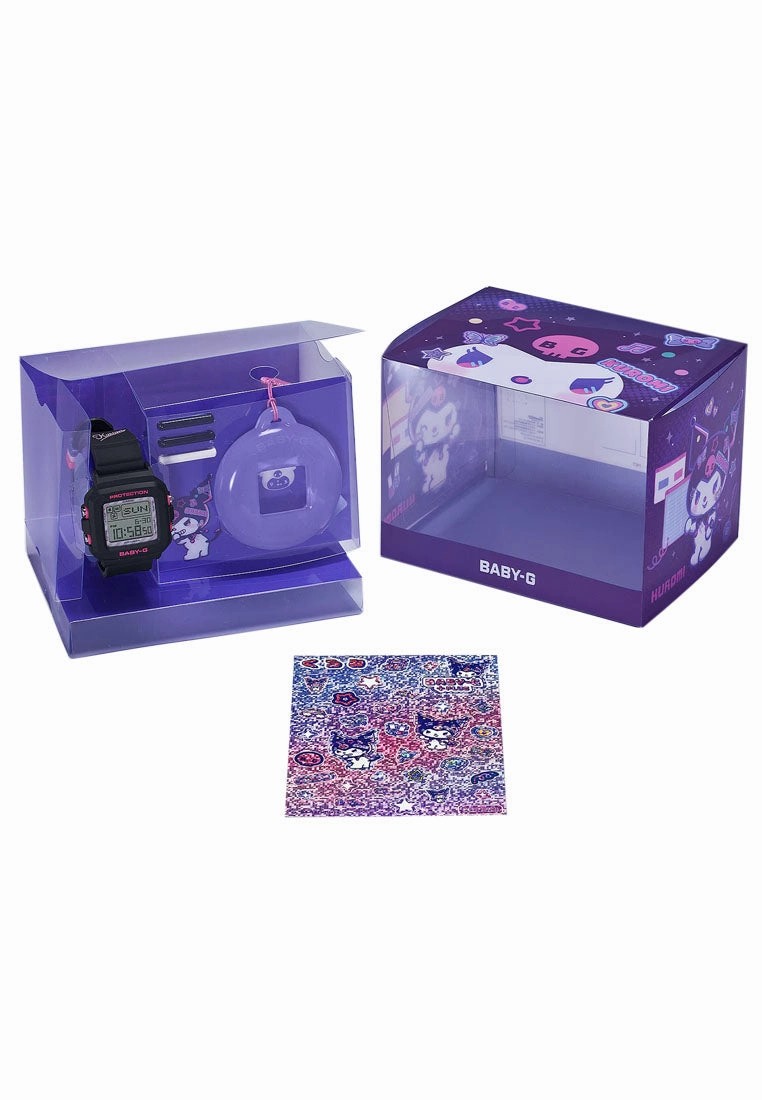 Casio Baby-g PLUS BGD-10KKM-1DR Kuromi Digital Rubber Band Watch For Women